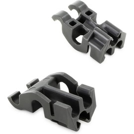 DEKAROX 2 x Lower Basket Insert Bearing for Whirlpool Bauknecht Ignis 481010600198 for Plates Folding Spikes in Dishwasher Dishwasher Lower Basket