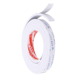 PATIKIL 2m/6.6ft Sealing Foam Tape, 2cm Wide 5mm Thick Single Sided Weather Stripping Door Seal Strip for Window Door Insulation, White