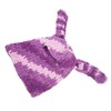 Bunny Ear Knitted Hat Purple Warm Windproof Thicken Stretchy Stylish