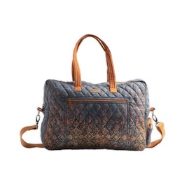 Maison d' Hermine Weekender Bags for Women Cotton Quilted Duffel Overnight Luggage Weekend Bag for Men Gym Sports Gifts Travel Business Travellers Family Trip (Imperfection)