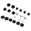 21Pcs Drum Cymbal Felt Pad Non Slip Instrument Accessory Replacement