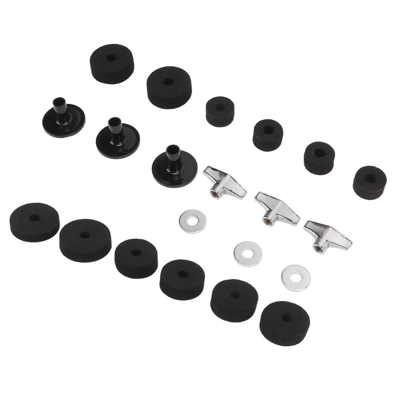21Pcs Drum Cymbal Felt Pad Non Slip Instrument Accessory Replacement
