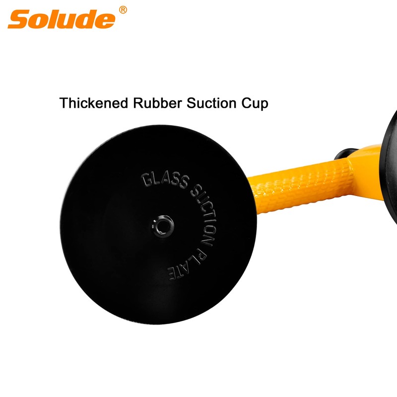 SOLUDE 2 Pack Glass Suction Cup,Aluminium Heavy Duty Vacuum Lifter