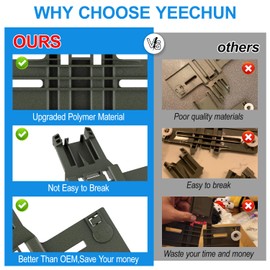 Upgraded W10350376 Dishwasher Upper Rack Adjuster & W10195372 W10195373 Dishrack Adjuster Housing for Kenmore/Whirlpool Dishwasher Parts Top Rack W10350374,W10195840,W10712394 Top Rack Parts,12Packs