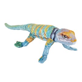 Wild Republic Coilkins Collared Lizard, Stuffed Animal, 12 Inch, Plush Toy, Fill is Spun Recycled Water Bottles