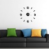 GBSCLOVER Frameless Wall Clock, 3D Modern DIY Clock Kit, Acrylic