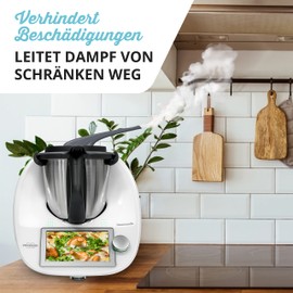 LAINFELD Steam Diverter for Thermomix TM5 TM6 | Steam Deflector for Wall Cabinets Protection | Steam Diversion Kitchen Accessories for Vorwerk TM-5 TM-6