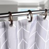 Qulable Shower Curtain Rings-12 Pack- Plastic Shower Curtain Hooks O-Shaped