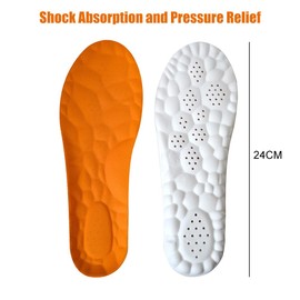 Memory Foam Insoles with Arch Support, Orthopaedic Insoles, Memory Foam Insoles, Sports Insoles, Flat Foot, Massage Insoles, Breathable (37-38)