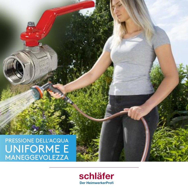 Schläfer 0933131 | 3/8 Female Brass Thread with Red Lever