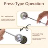 2pes Stainless Steel Tea Strainer，Baker's Dusting Wand for Sugar, Flour