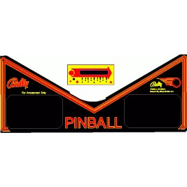 Bally VECTOR Pinball Machine Apron Decal Set