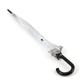 ShedRain Clear Bubble Umbrella – See Through, Rain & Windproof Umbrella - Perfect for Weddings, Prom, Graduation and Outdoor Events - Automatic Open, Black Crook Handle, Clear Dome with a 52” Arc (Clear with Silver Trim and Black Handle)