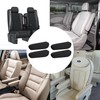 4 Pieces Universal Black Elastic Car Armrest Covers, Front Seat