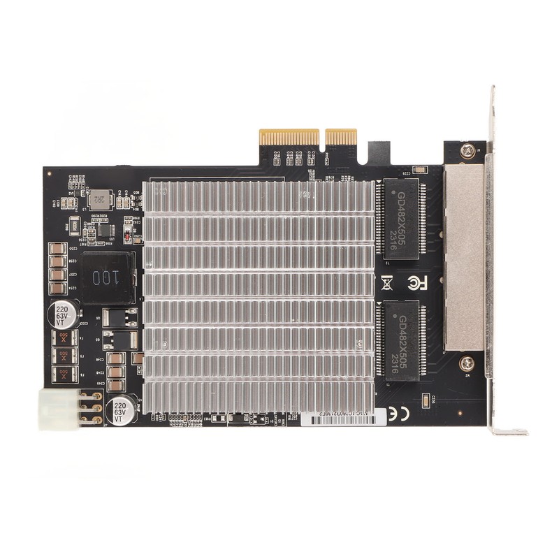 PoE Network Card 4 RJ45 Ports PCIe Slot 2.5G 30W