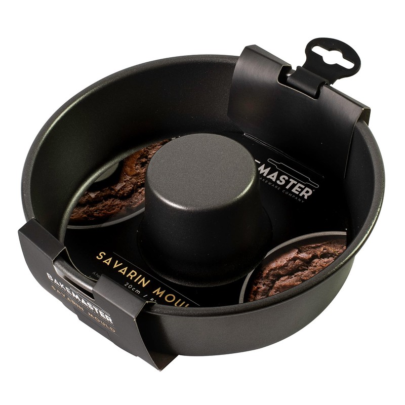 Bakemaster Non-Stick Savarin Mould, Black, SHHB76 6.5 cm*20 cm* 20