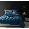 Eikei Solid Color Duvet Cover Luxury Bedding Set 400 Thread