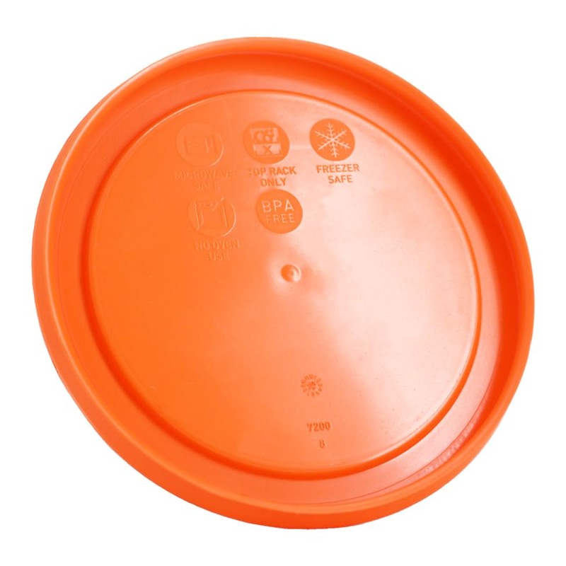 Pyrex 7200-PC 2 Cup Orange Food Storage Replacement Lid (2-Pack)