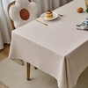 NLMUVW Square Oatmeal Linen Tablecloth, Farmhouse Table Cloth Textured Water