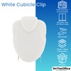 1InTheOffice Cubicle Clips, White, 40/Pack (White)