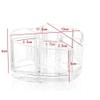 DJUNXYAN 8 Compartments Heart Shaped Transparent Acrylic Lipstick Makeup Brush