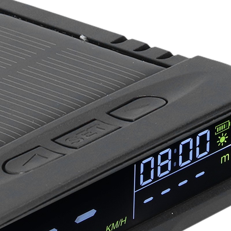 Smart HUD Display Digital Solar Charged Displays Time Temp Over