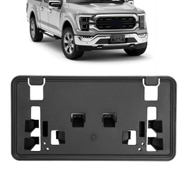 JMTAAT Front License Plate Frame Bracket Compatible with 2021-2023 Ford F150 F-150(2.7L, 3.0L, 3.5L, V6 Engines) License Plate Mounting Frames Replacement for ML3Z-17A385-BB Black Plastic