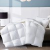 WhatsBedding California King Feather Down Comforter, White Lightweight Comforter, Luxurious