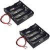 4 AA Battery Holder with Wire Leads (2-Pack), 6V Battery
