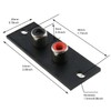 LUORNG 6pcs 2 Way RCA Terminal Wall Panel Plate Input