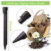 Aoipend 50 Pack Terrace Board Stakes Landscape Edging Stakes, 10