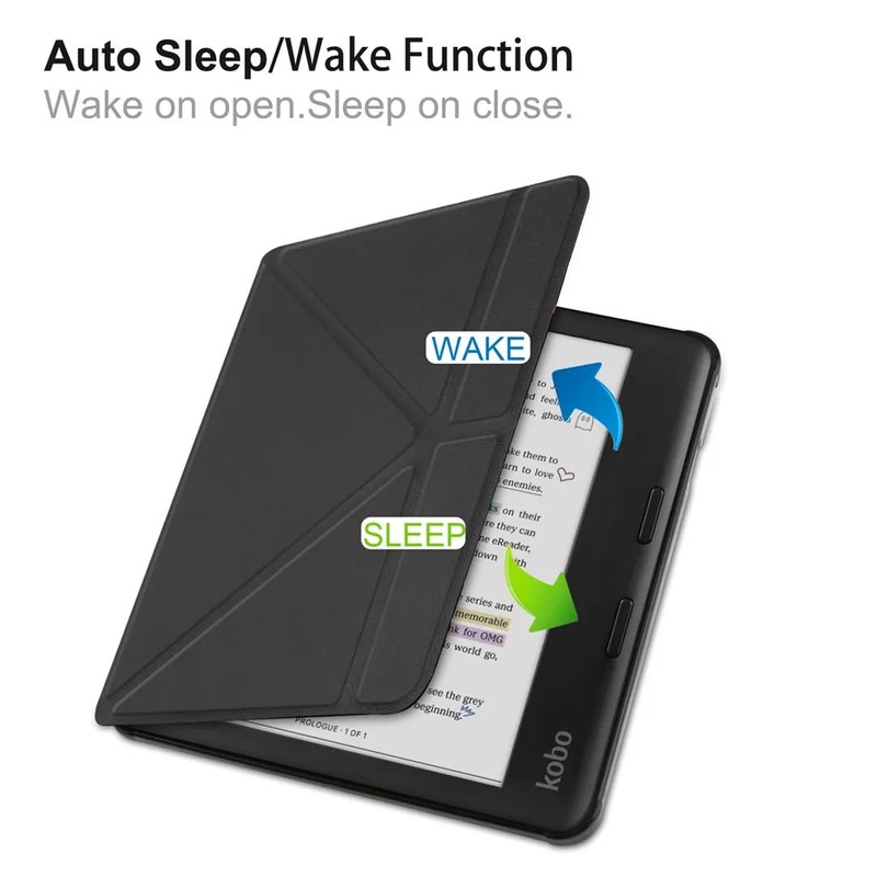 Case for Kobo Libra Colour 2024,Electro-weideworld Full Protection Folding Stand