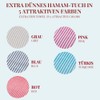 Carenesse Hammam Towel Stripes 90 x 180 cm Pink 100%