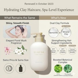 Clayge Tratamiento Sr Para Cuero Cabelludo Graso Mascarilla Capilar De Arcilla Y Mentol, Aroma Floral Almizcle, Limpieza Profunda Del Cuero Cabelludo