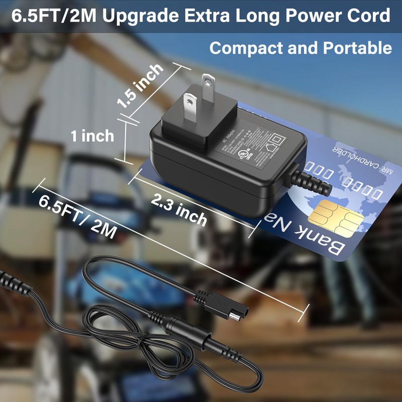 12V Charger for Powerstroke Subaru EA190V Pressure Washer Power Cord