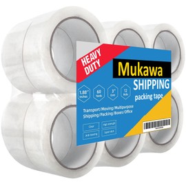 Clear Packing Tape, 12 Rolls Shipping Tapes 720 Yards Total, Heavy Duty Refill Moving Tape for Box Sealing Mailing, Ultral Thick Clear Packing Tape, 2.7mil Thick, 1.88 inches Wide, 60 Yards Per Roll