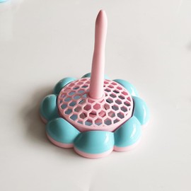 HONEYSEW Yarn Holder Stand for Crocheting, Non-Slip Yarn Ball Holder Dispenser for Knitting, Yarn Spindle Storage Organizer (Pink)