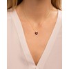 MIDDLUX Heart Necklaces for Women, Garnet Necklace, Birthstone Necklace for