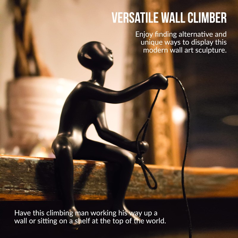 Climbing Man Wall Art 676685026873 Red