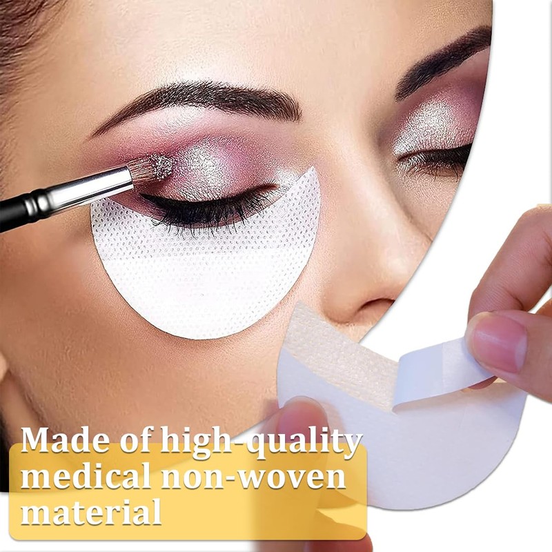 Pack of 100 eyeshadow protector pads, eye shadow stencils, eyelid