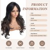 Jadeadyseg Highlight Brown Mix Black Wig for Women Long Layered