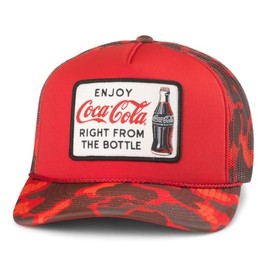 AMERICAN NEEDLE Unisex Coke Coca Cola Mallard Foamy Adjustable Snapback Baseball Hat (24011A-COKE-RED)