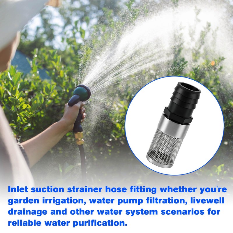 GYQ Garden Hose Filter Adapter 25MM Inlet Suction Strainer Mesh
