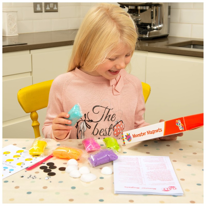 Galt Toys, Monster Magnets, Craft Kit for Kids, Ages 6