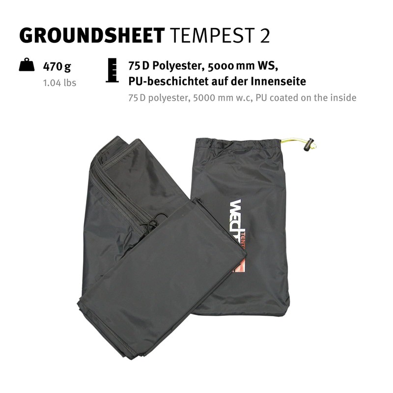 Wechsel Groundsheet For Tempest 2 Additional Tent Ground Camping Tarpaulin
