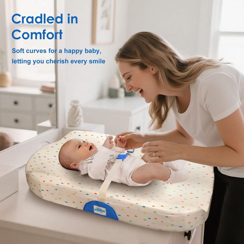 Tiny Marvels Non-Slip Baby Changing Pad, Upgrade Size (18" x