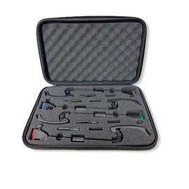 CarpOn® Wireless Fishing Bite Alarm + Swinger Set with Anti-Theft Function 1:1 Transport Case 200 M