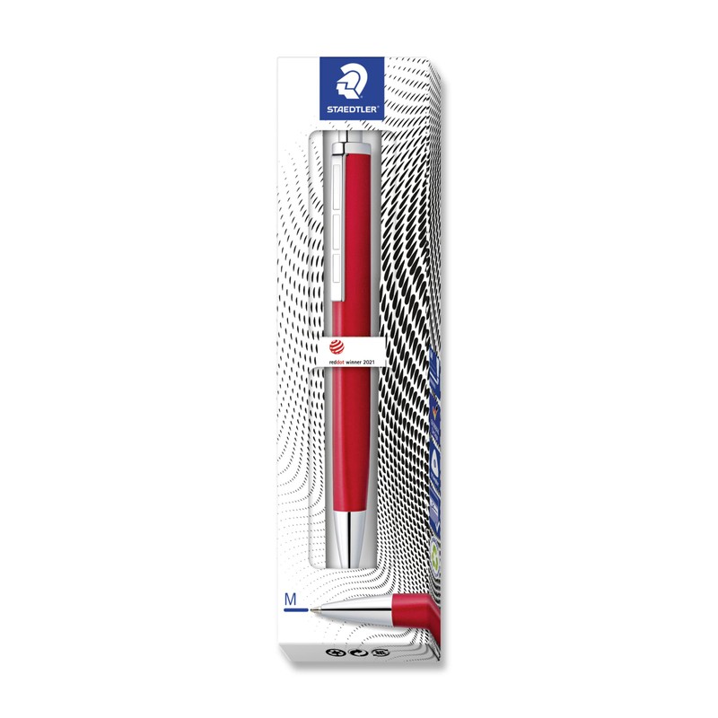 STAEDTLER Triplus 444 M02-3 Retractable Ballpoint Pen 444 M, Roaring