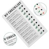 WANGCL Portable Memo Board Reusable Plastic RV Checklist Daily Affairs