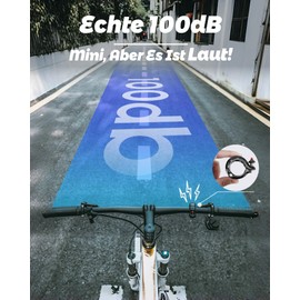 Arkim Bicycle Bell, 100 dB Bicycle Bell, Loud, 22.2-31.8 mm Retro Mini Bell Bell, Aluminium Alloy Bicycle Bell for Mountain Bike, Ebike, Road Bike, Children's Bicycles (Pink)